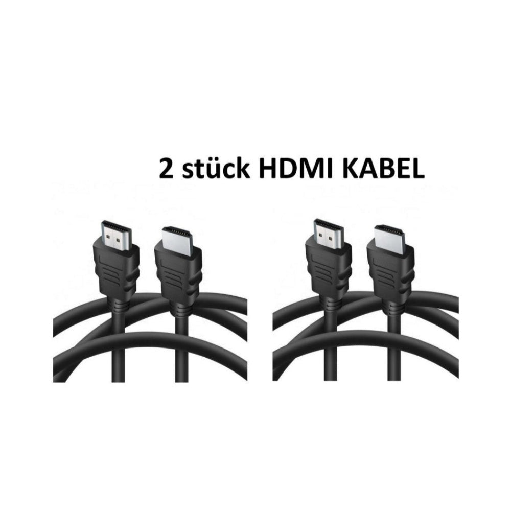 2 x HDMI Kabel 1,8m HighSpeed Ethernet 4K FullHD HDR 3D für TV PC BEAMER Laptop