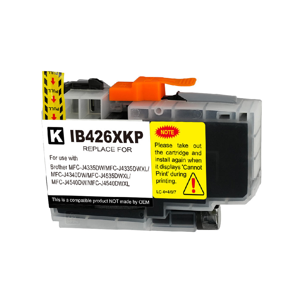 XXL Tintenpatrone kompatibel für Brother LC426XLBK MFC-J4335DW / MFC-J4335DWXL / MFC-J4340DW / MFC-J4535DWXL / MFC-J4540DW / MFC-J4540DWXL in Schwarz