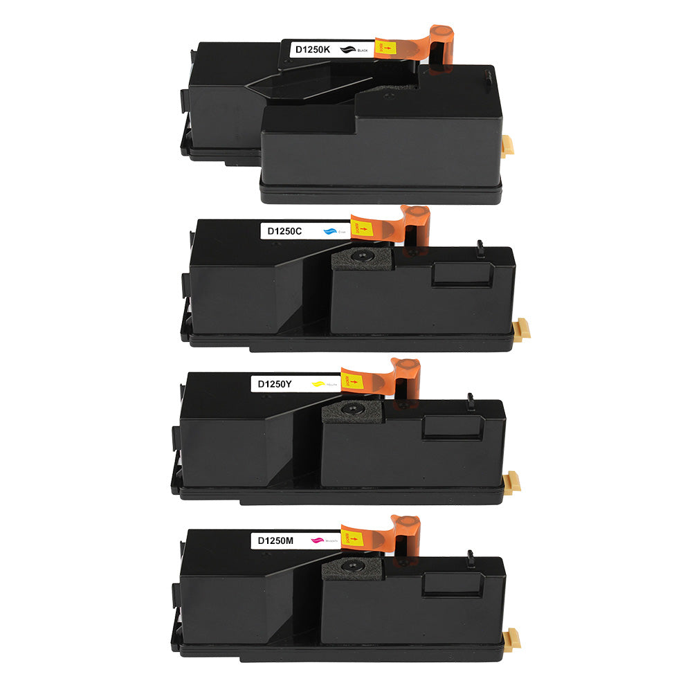 Toner kits kompatibel für Dell 593-11016 / 11021 / 11018 / 11019 1250C / 1350CNW / 1355CN / 1355CNW C1760NW / C1765NF / C1765NFW in C / K / M / Y