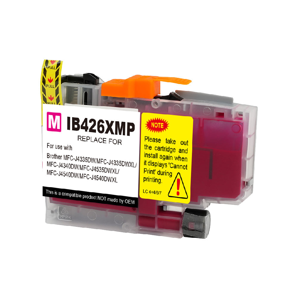 XXL Tintenpatrone kompatibel für Brother LC426XLM MFC-J4335DW / MFC-J4335DWXL / MFC-J4340DW / MFC-J4535DWXL / MFC-J4540DW / MFC-J4540DWXL in Magenta