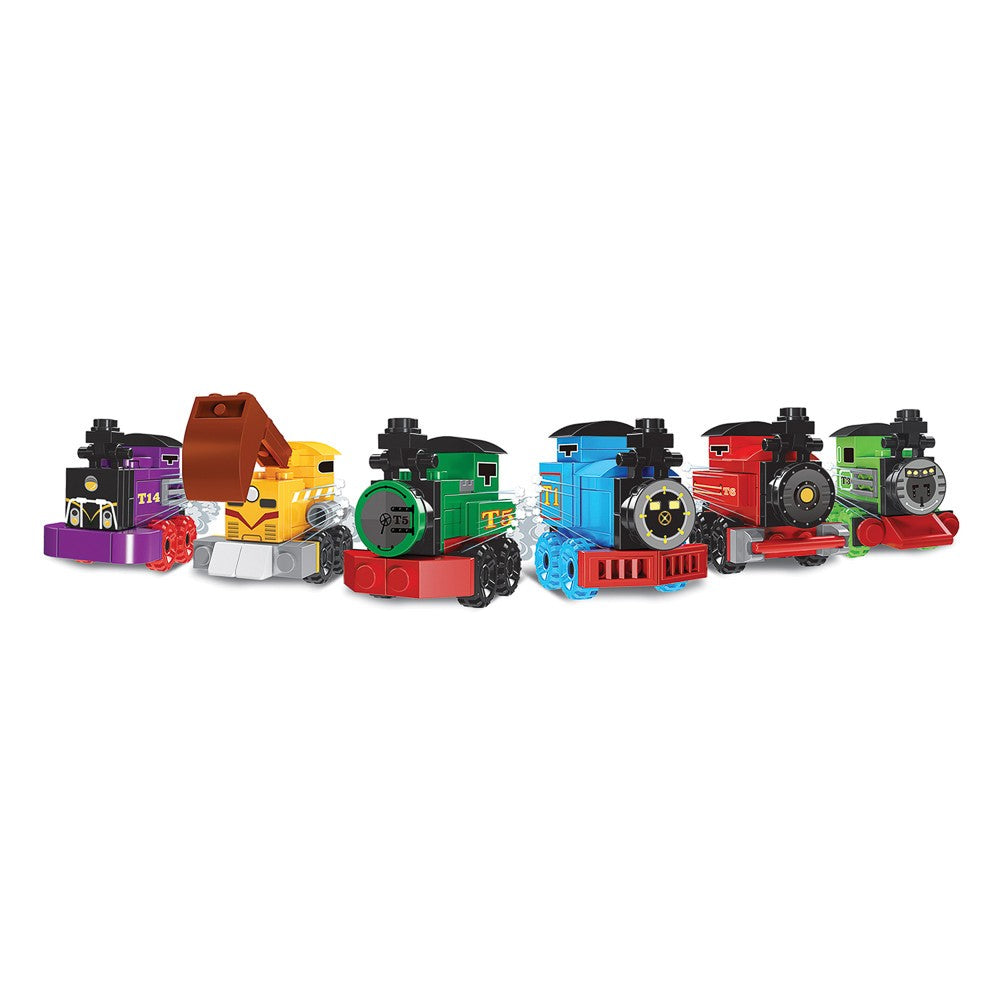 12x Überraschungsei Lokomotive 🚂 – Klemmbaustein Zug Spielzeug für Kinder 🎁