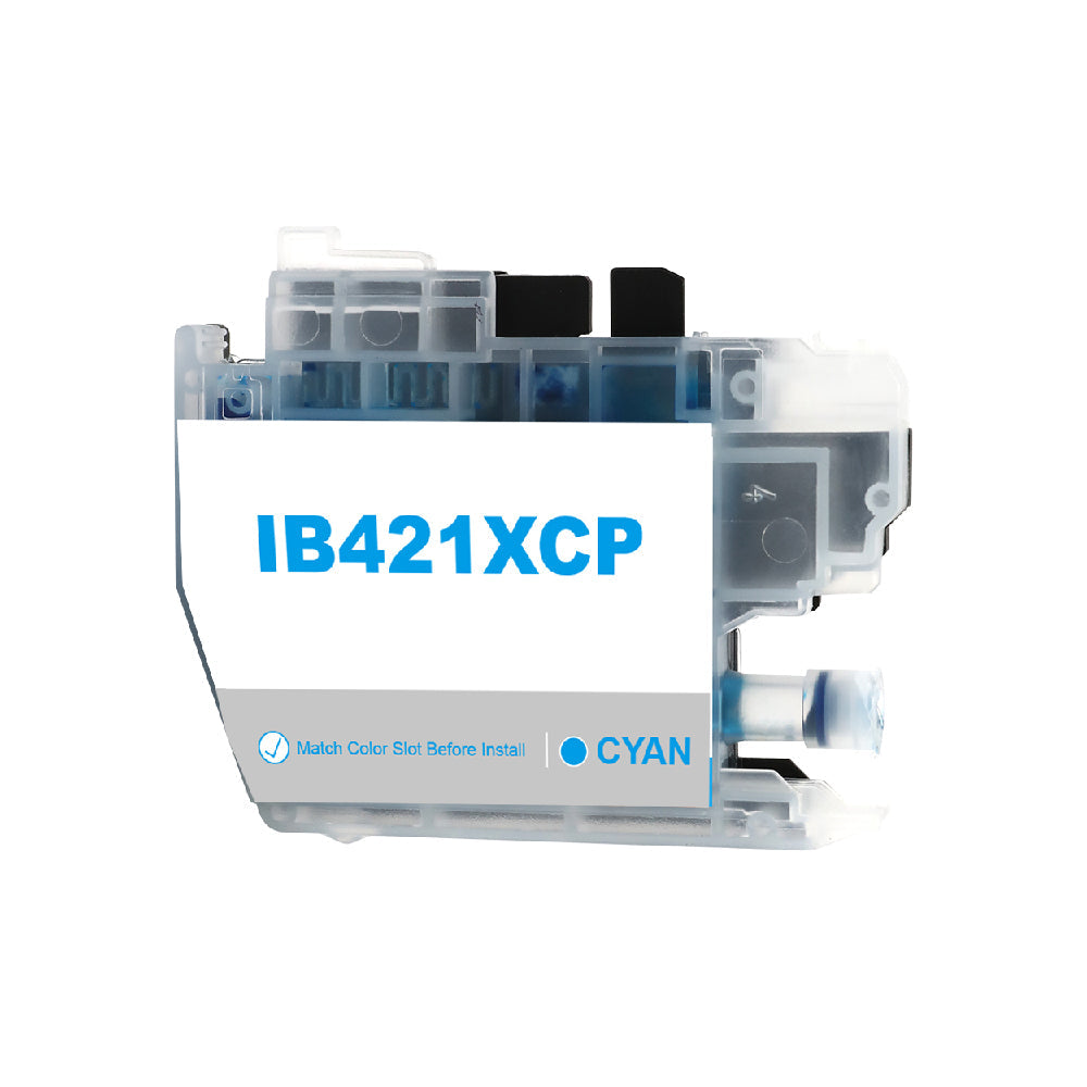 Tintenpatrone kompatibel für Brother LC421XLC DCP-J1050DW MFC-J1010DW DCP-J1140DW in Cyan