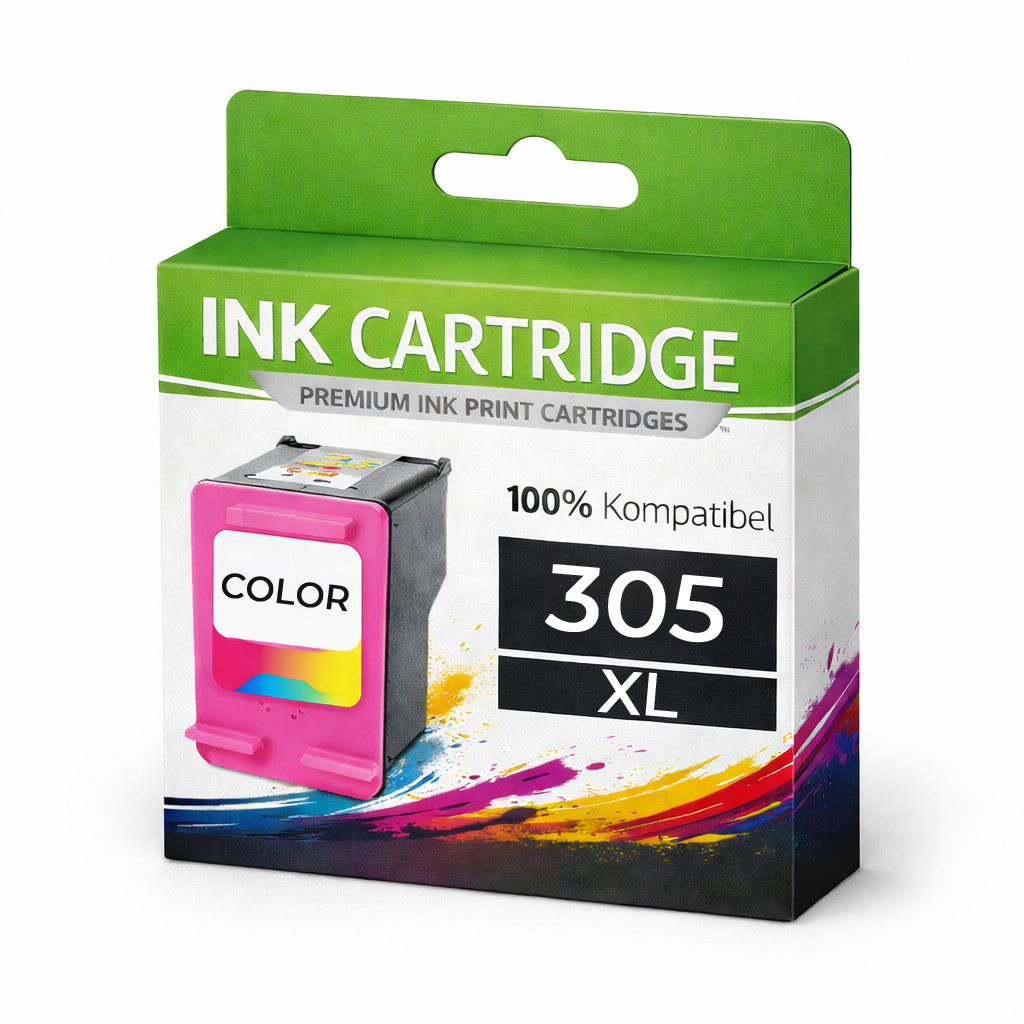 Tintenpatrone kompatibel für 305XLCMY HP Deskjet 2820e / 2823e / 4222e / 4220e / 2700 / 2730 / 4200 / 4134 / ;Hp Envy 6020 / 6022 / 6030 / 6032 / 6420 / 6422 / 6430 / 6432 in C / M / Y