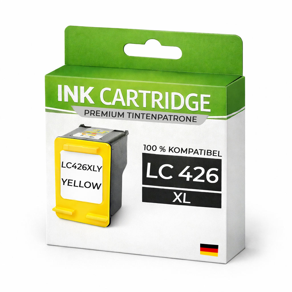 XXL Tintenpatrone kompatibel für Brother LC426XLY MFC-J4335DW / MFC-J4335DWXL / MFC-J4340DW / MFC-J4535DWXL / MFC-J4540DW / MFC-J4540DWXL in Gelb