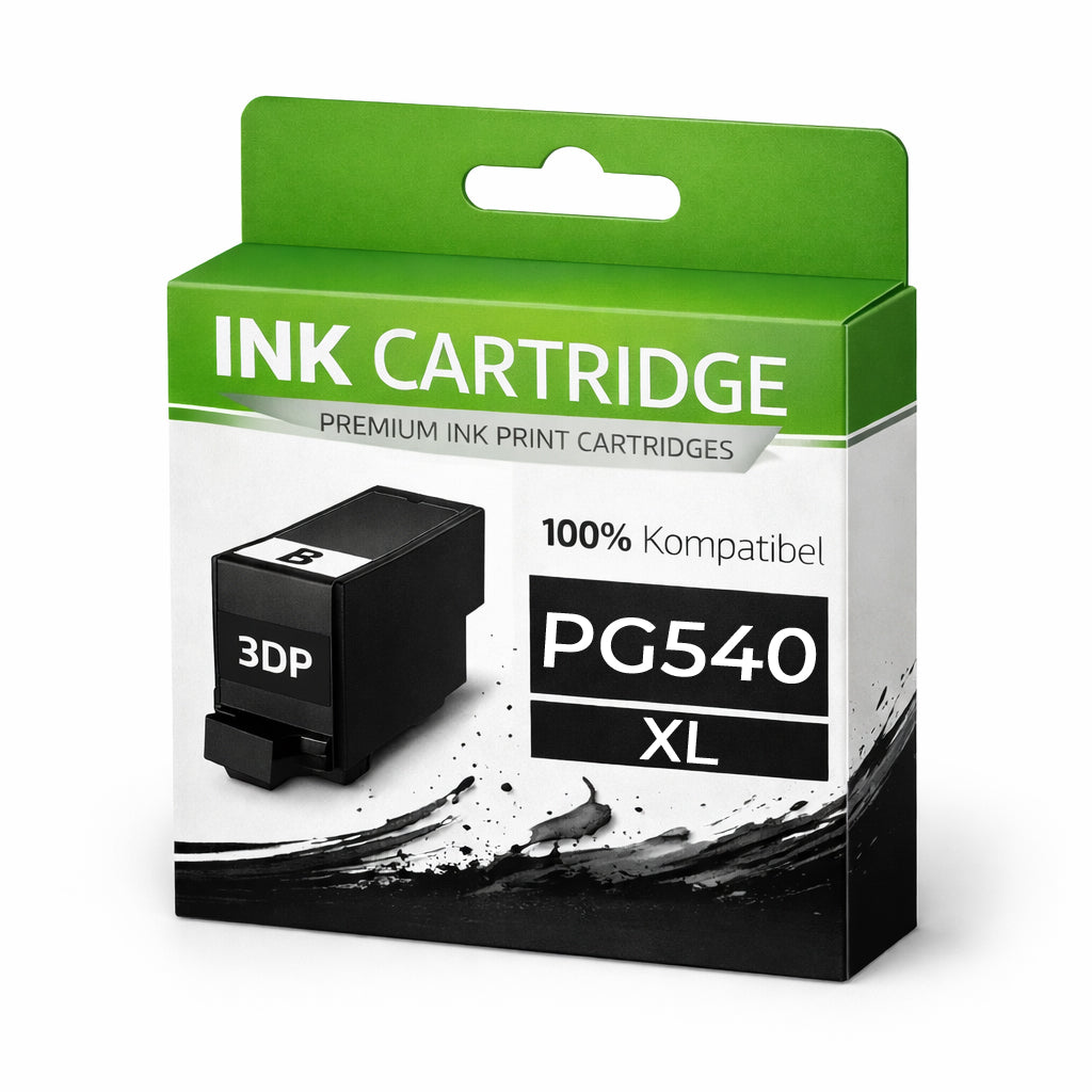 Tintenpatrone kompatibel für Canon PG540 XL Pixma MG2150 / 2250 / 2255 / 3100 / 3150 / 3155 / 3200 / 3250 / 3350 / 3500 / 3550 / 3600 / 3650 / 4150 / 4250 Pixma MX375 / 395 / 435 / 455 / 475 / 515 / 525 / 535 Pixma TS5150 / 5151 in