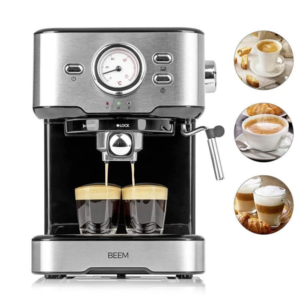 BEEM ESPRESSO-SELECT Edelstahl Siebträgermaschine | Espressomaschine Siebträger
