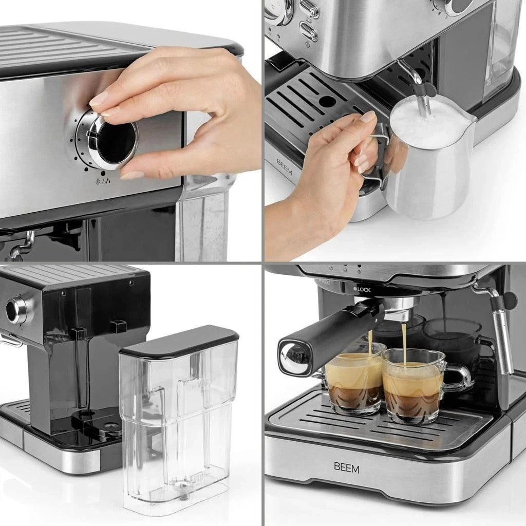 BEEM ESPRESSO-SELECT Edelstahl Siebträgermaschine | Espressomaschine Siebträger