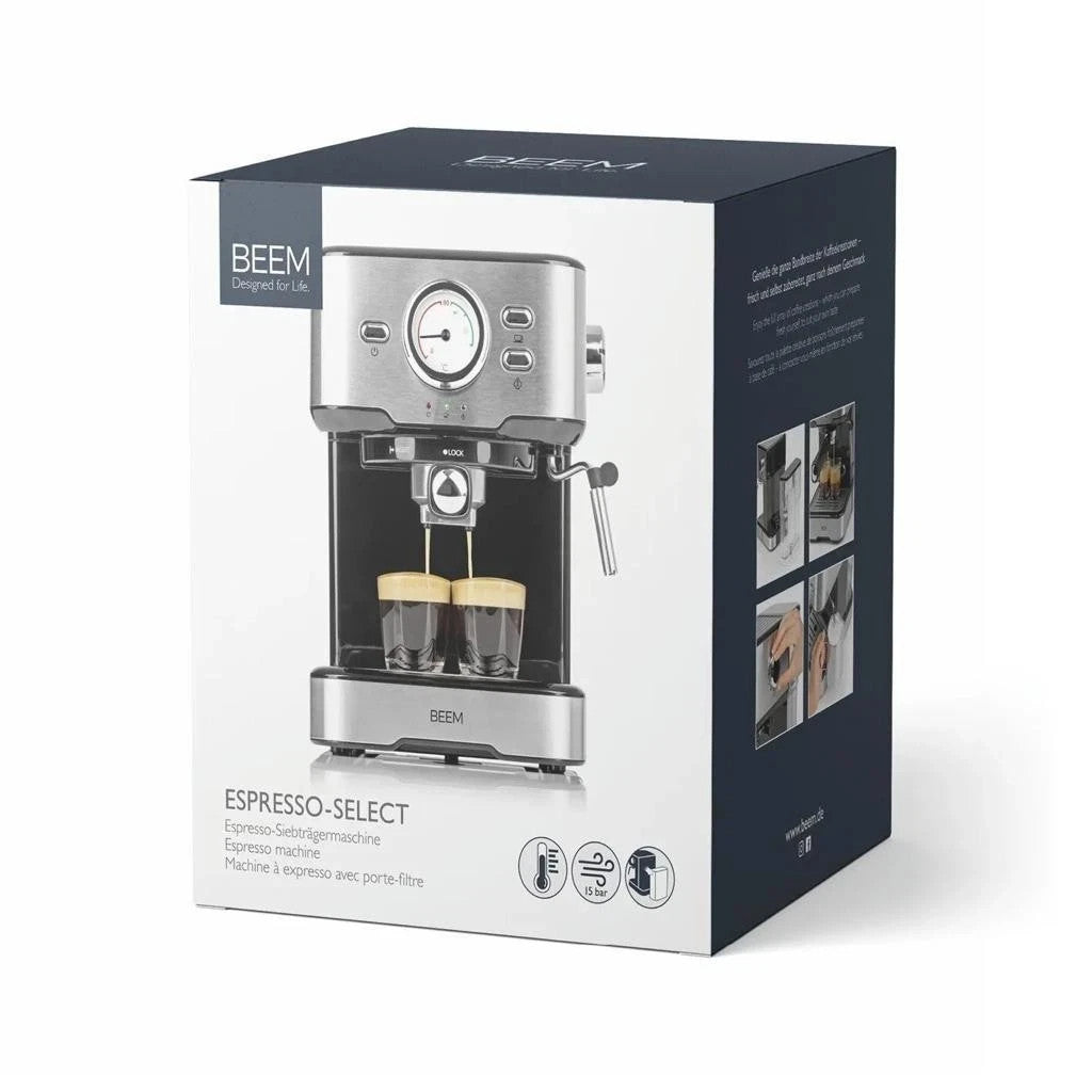 BEEM ESPRESSO-SELECT Edelstahl Siebträgermaschine | Espressomaschine Siebträger