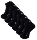 DOCKS Socken Sneaker Socken Baumwolle Weiß Schwarz Größen 35-38 39-42 43-46 Schwarz 35-38 6er Pack