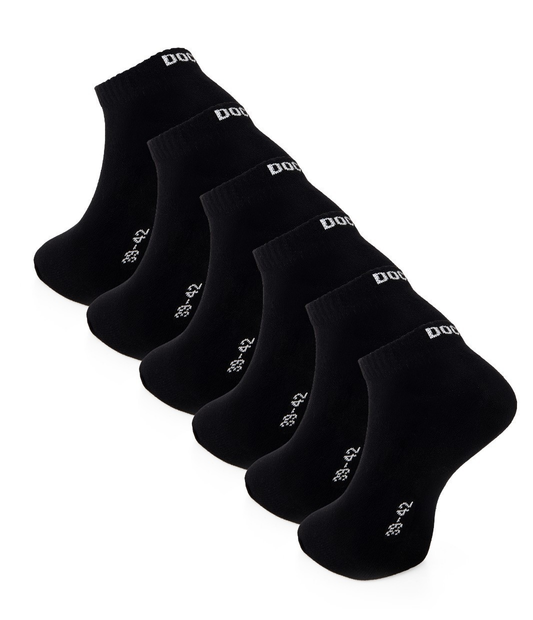 DOCKS Socken Sneaker Socken Baumwolle Weiß Schwarz Größen 35-38 39-42 43-46