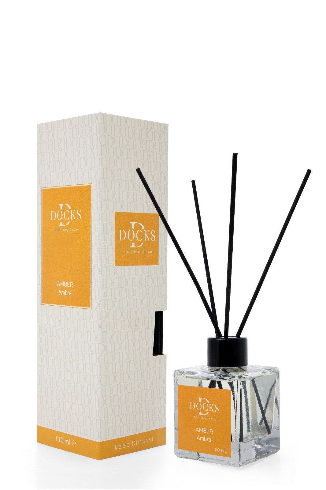 2x Set DOCKS Raumduft Stäbchen Lufterfrischer Duftstäbchen AMBER 220ml