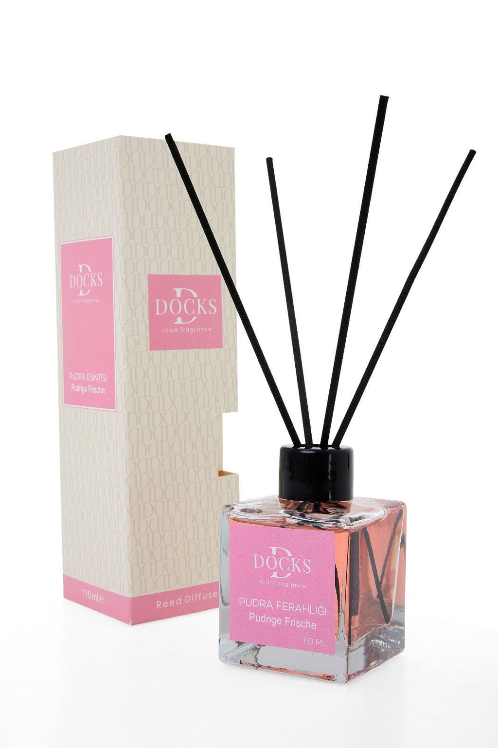 2x Set DOCKS Raumduft Stäbchen Lufterfrischer Duftstäbchen Pudrige Frische 220ml