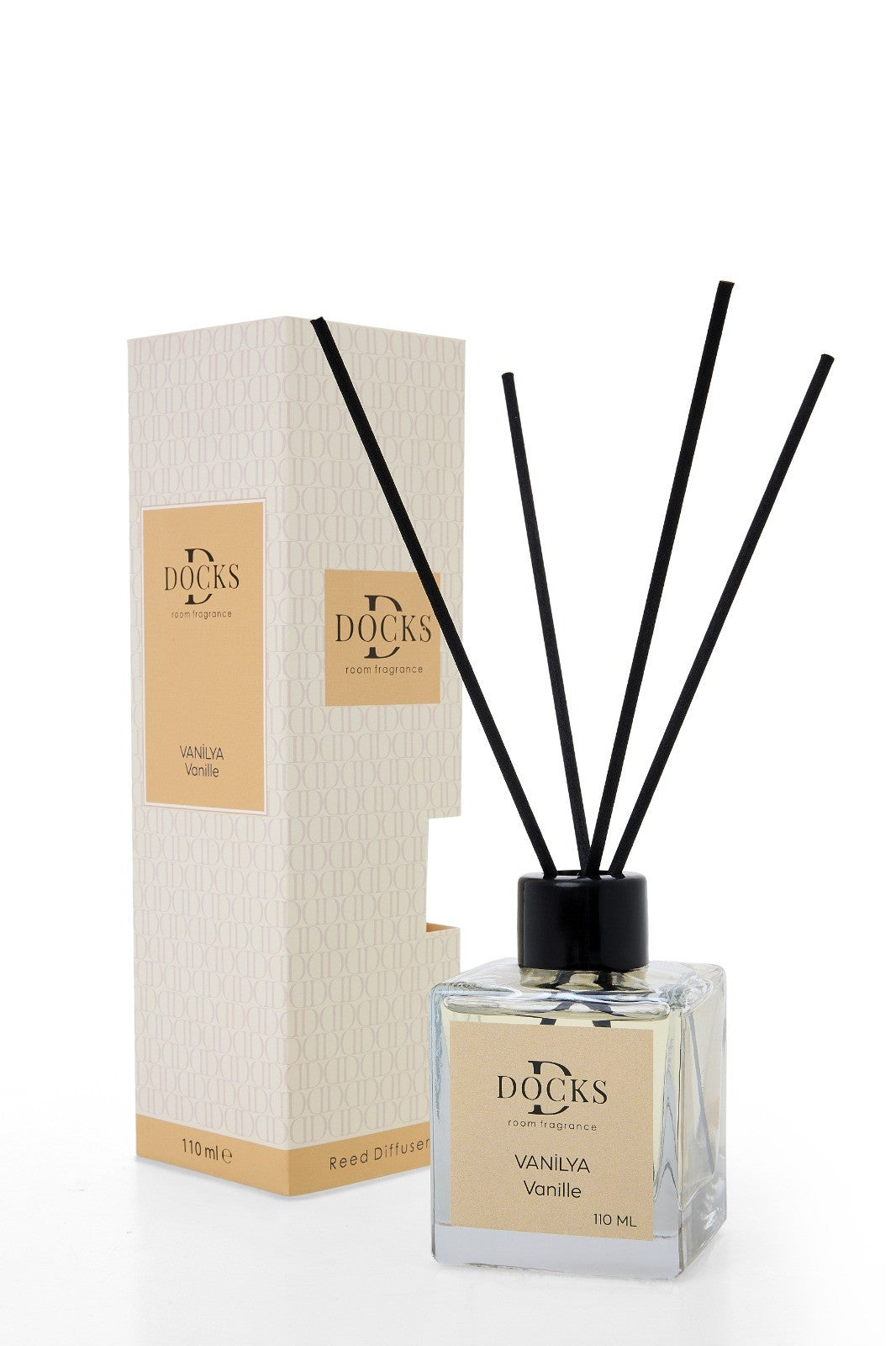 2x Set DOCKS Raumduft Stäbchen Lufterfrischer Duftstäbchen VANILLE, 220ml