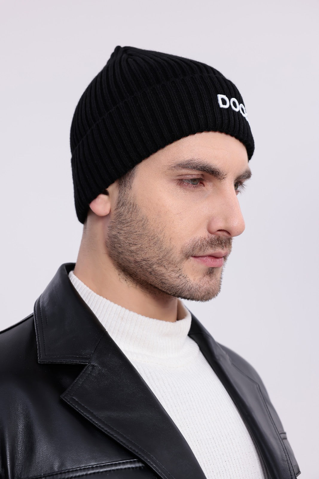 Mütze Beanie Wintermütze Strickmütze Sportmütze Warme Mütze Unisex schwarz