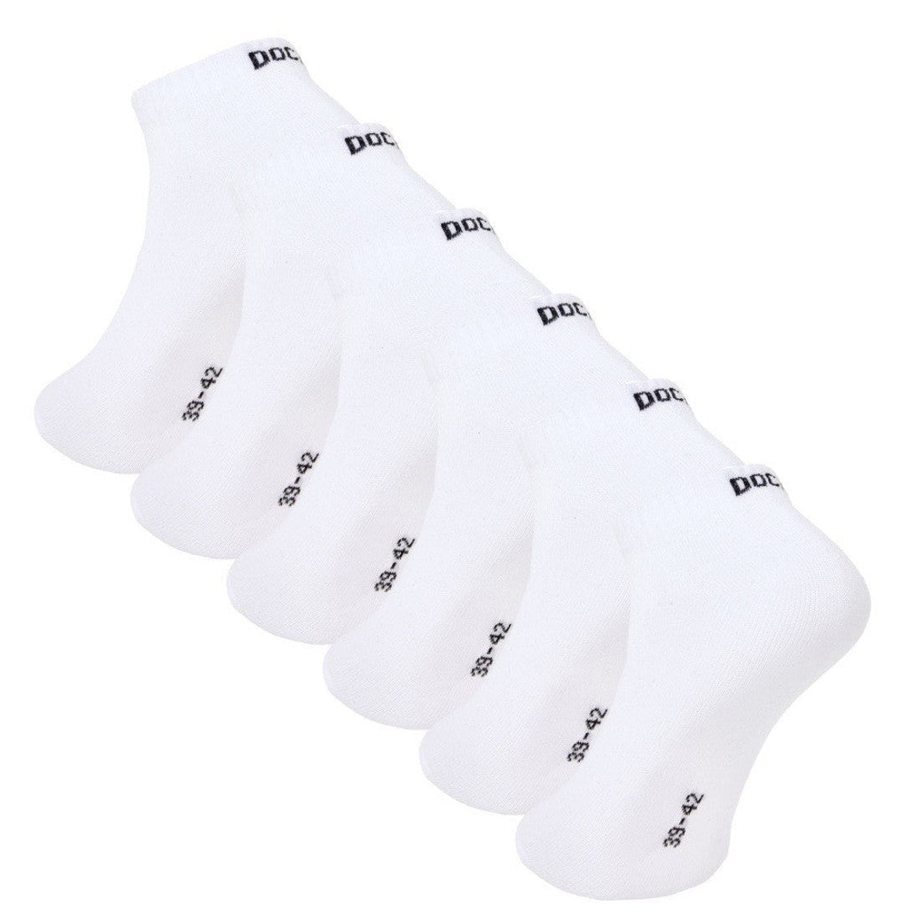 DOCKS Socken Sneaker Socken Baumwolle Weiß Schwarz Größen 35-38 39-42 43-46 Weiß 43-46 24er Pack