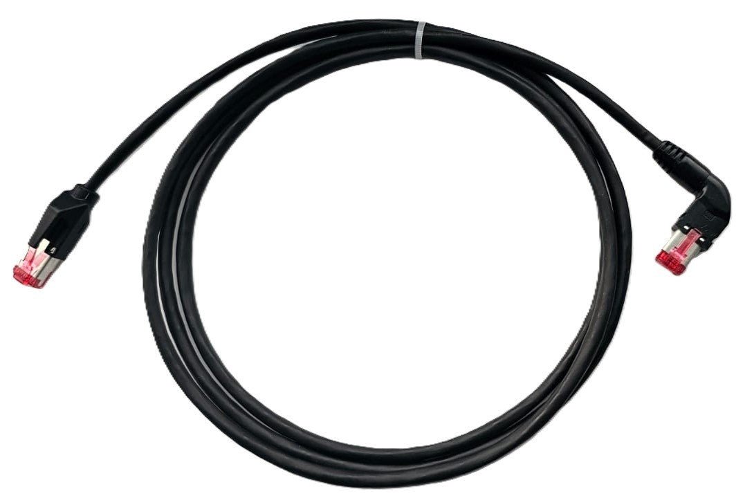 2m Netzwerk Ethernet Kabel 90°Rechts Winkel CAT6 S / FTP Patchkabel RJ45 DSL LAN