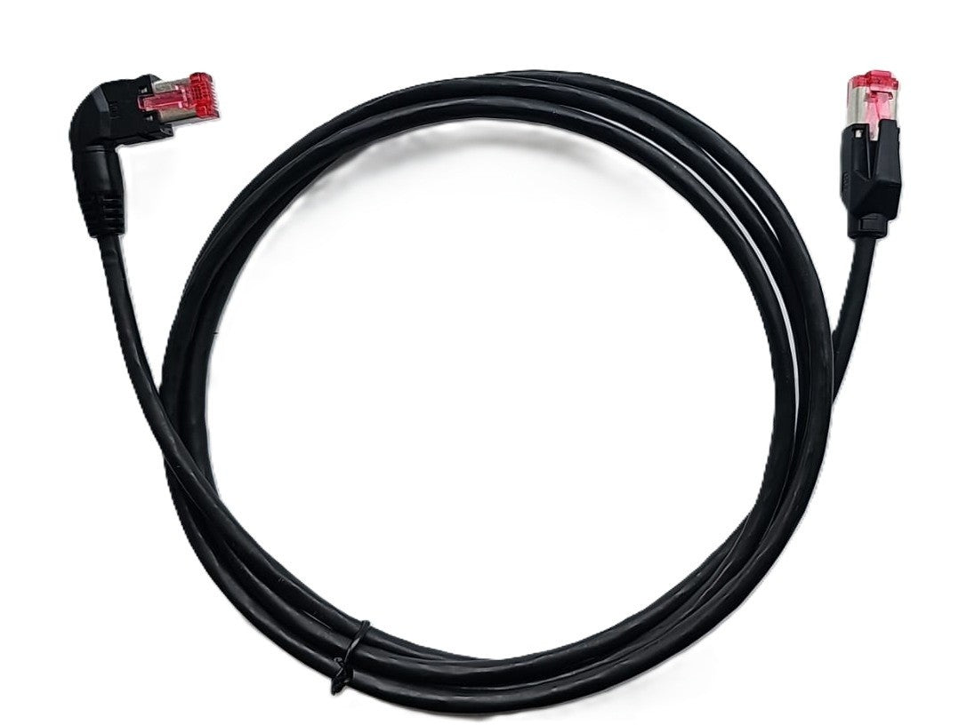 2m Netzwerk Ethernet Kabel 90°Rechts Winkel CAT6 S / FTP Patchkabel RJ45 DSL LAN