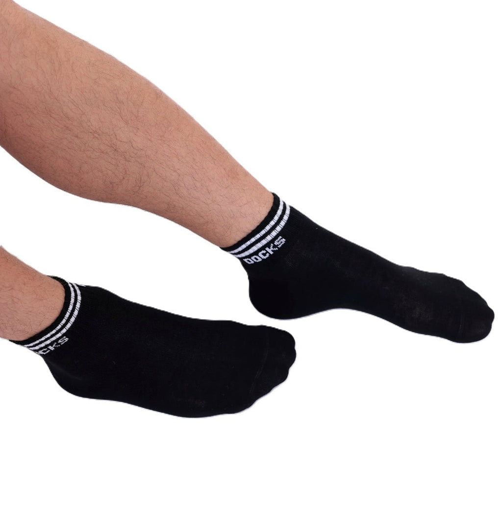 12er Pack DOCKS SneakerSocken Baumwolle Atmungsaktive Damen&Herren schwarz 43-46