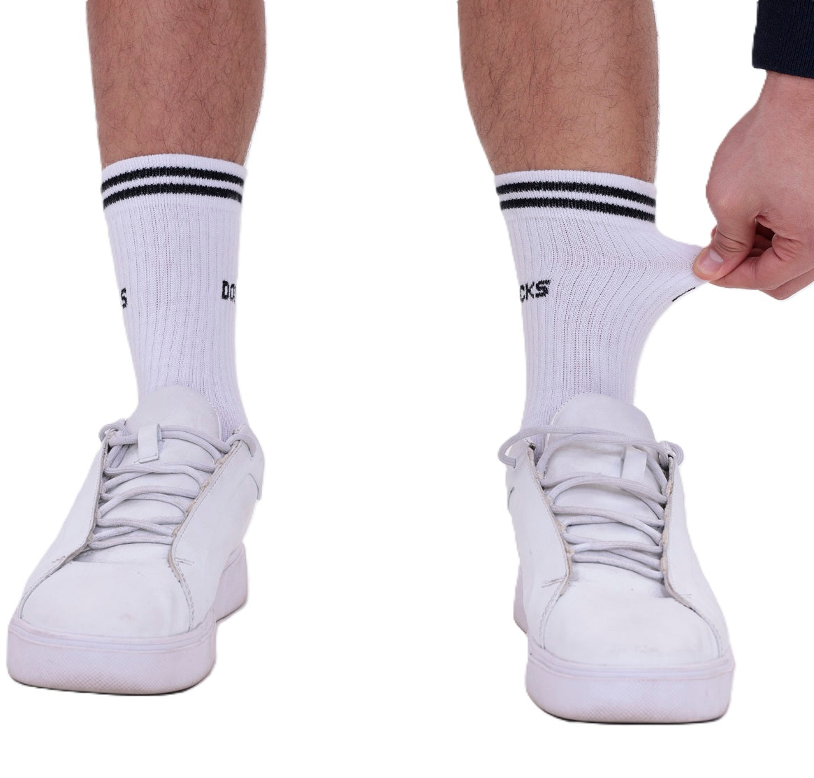 12 Paar DOCKS Socken Komfortbund Sport Tennis Socken Damen Herren weiß 39-42