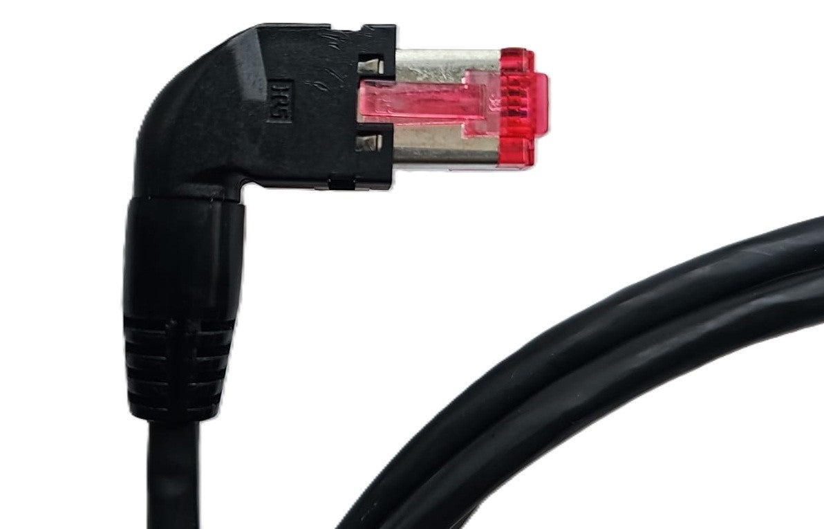 2m Netzwerk Ethernet Kabel 90°Rechts Winkel CAT6 S / FTP Patchkabel RJ45 DSL LAN