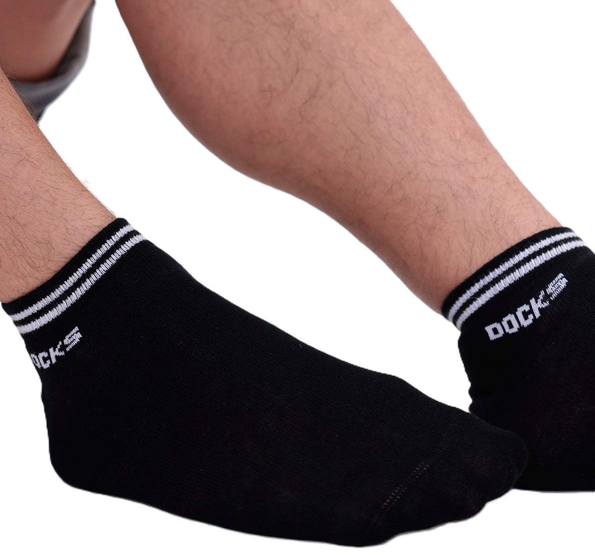 9er Pack DOCKS Sneaker Socken Baumwolle Atmungsaktive Damen&Herren schwarz 39-42