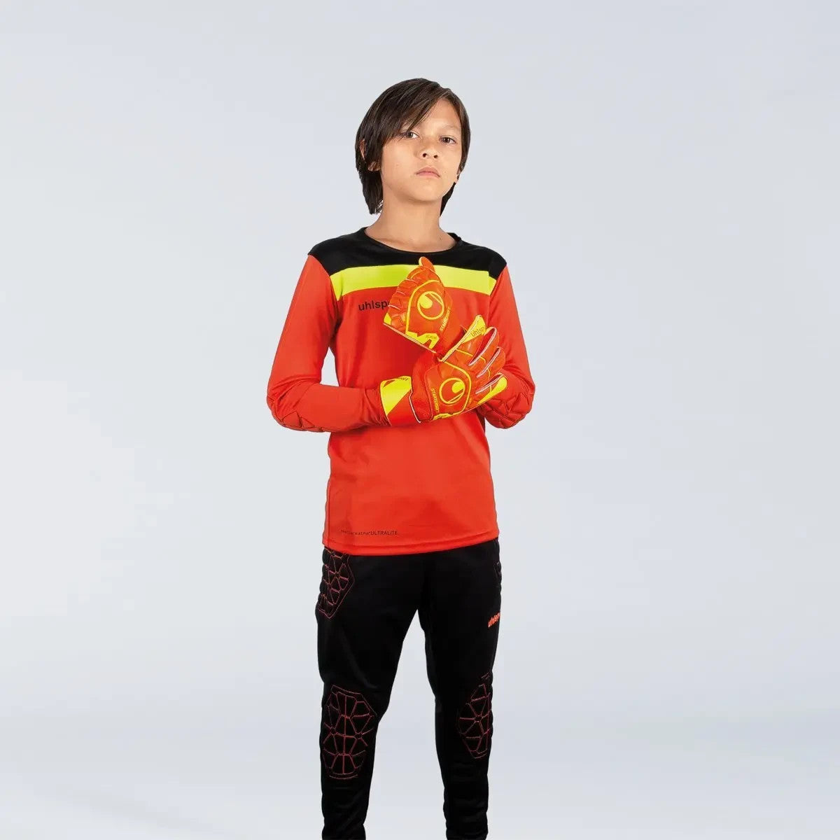 Original Uhlsport Torwart-Set Kinder Fußball Torwarttrikot G:116–152 Mehrfarbig 152