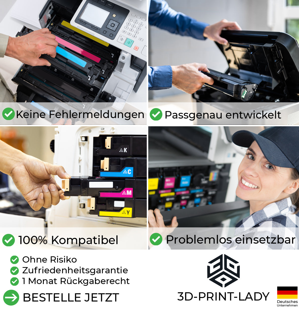 Toner kits kompatibel für Xerox 106R01477 Phaser 6140 / 6140N / 6140DN in Cyan