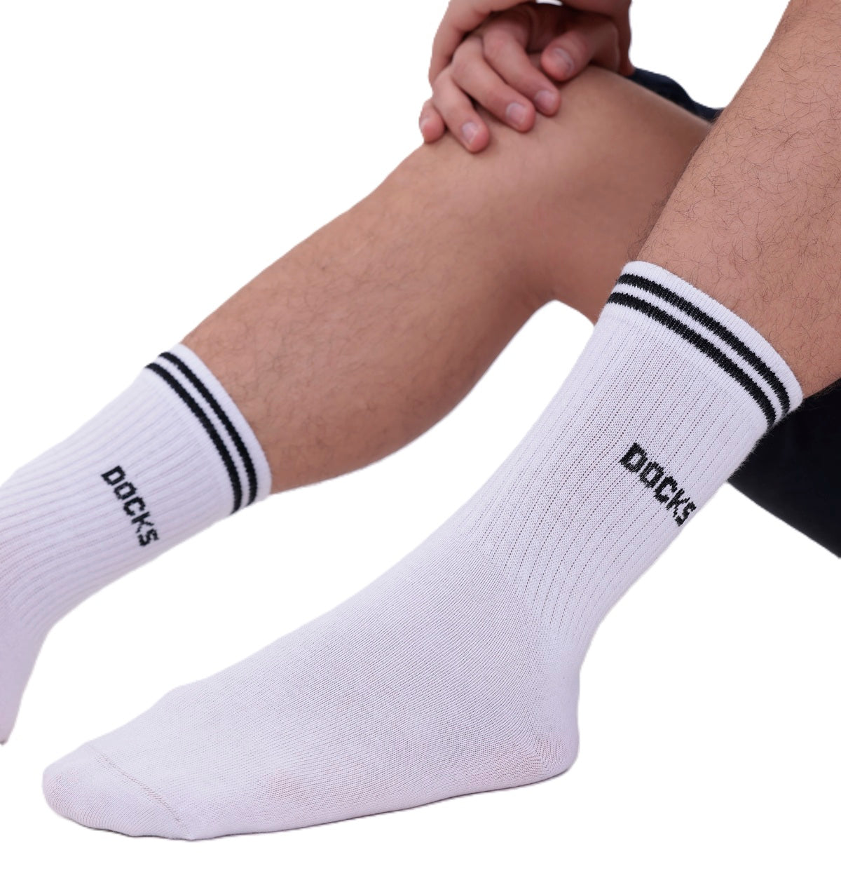 9 Paar DOCKS Socken Komfortbund Sport Tennis Socken Damen Herren weiß 39-42