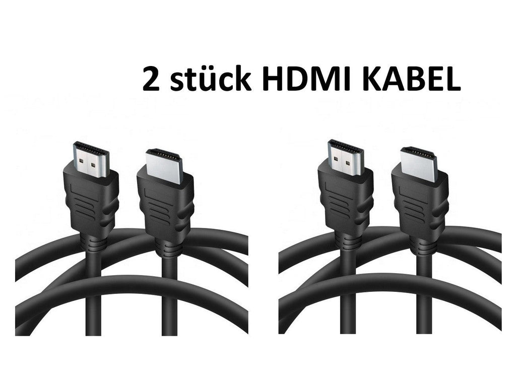 2 x HDMI Kabel 1,8m HighSpeed Ethernet 4K FullHD HDR 3D für TV PC BEAMER Laptop
