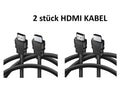 2 x HDMI Kabel 1,8m HighSpeed Ethernet 4K FullHD HDR 3D für TV PC BEAMER Laptop