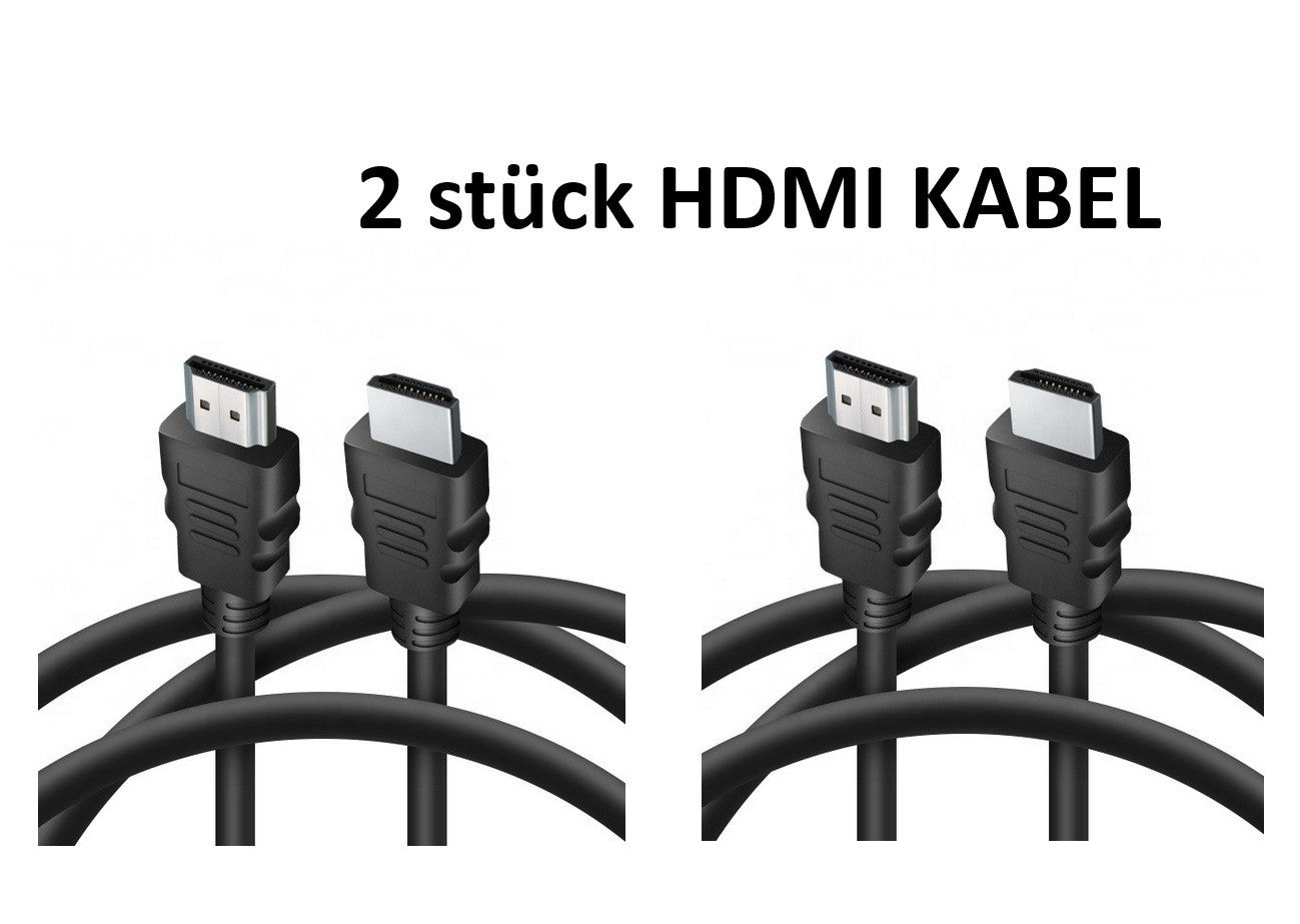 2 x HDMI Kabel 1,8m HighSpeed Ethernet 4K FullHD HDR 3D für TV PC BEAMER Laptop