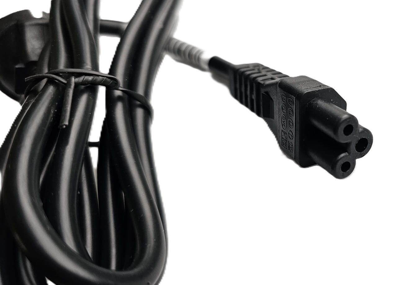 Netzkabel 1,8m Stecker Kabel Monitor Screen Laptop Notebook 3-polig Stromkabel