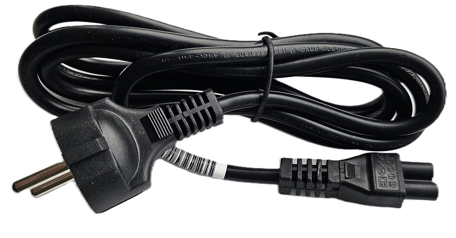Netzkabel 1,8m Stecker Kabel Monitor Screen Laptop Notebook 3-polig Stromkabel