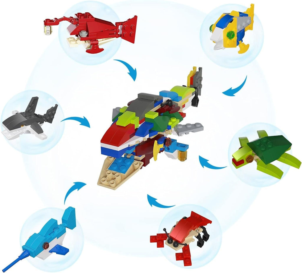 12x Meerestiere Überraschungseier Bausteine Spielzeug Set Kinder Ostergeschenk