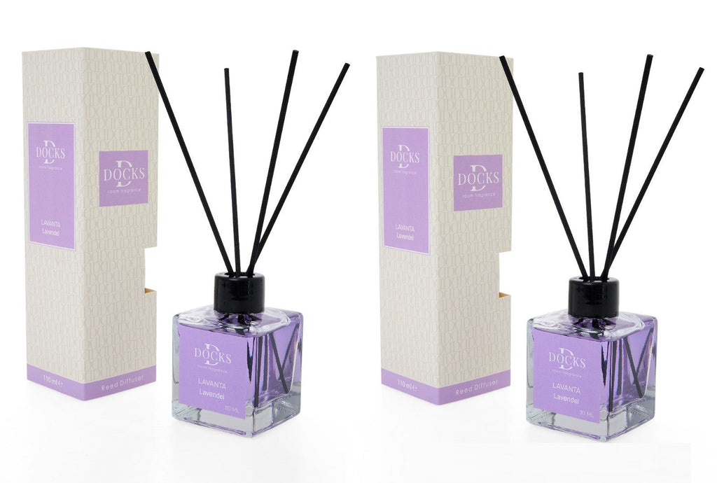 2x Set DOCKS Raumduft Stäbchen Lufterfrischer Duftstäbchen LAVENDEL 220ml