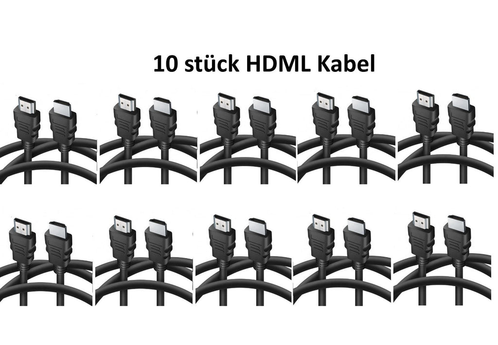 10 x HDMI Kabel 1,8m HighSpeed Ethernet 4K FullHD HDR 3D für TV PC BEAMER Laptop