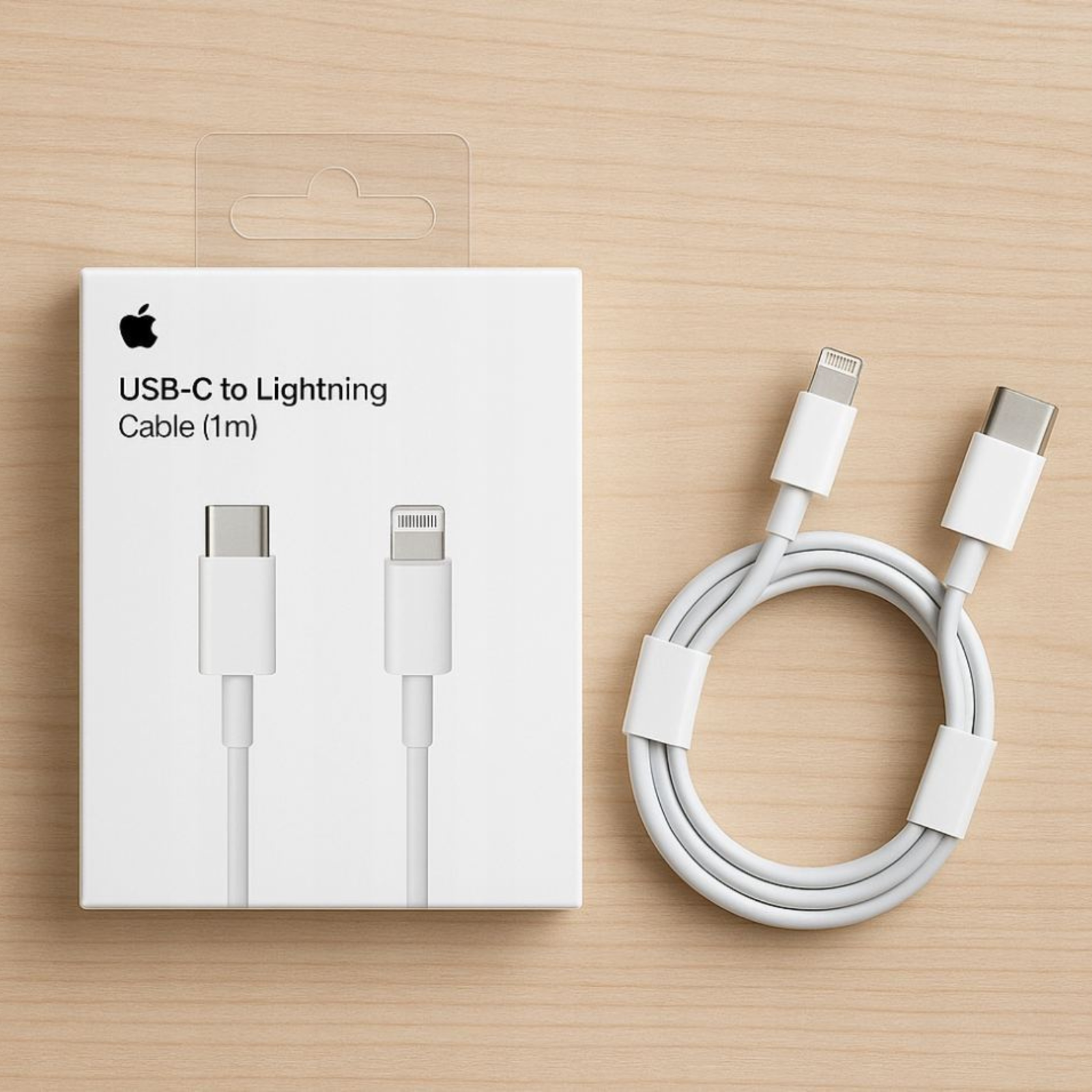 2x Original Apple Lightning zu USB-C Ladekabel 1m für iPhone 5 6 7 8 X XR XS SE