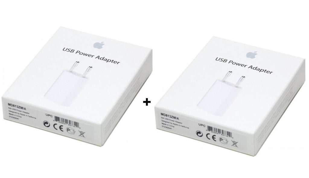 2x Original Apple USB Netzteil Ladegerät Stecker A1400 f. iPhone 8 7 6 6s Plus 5