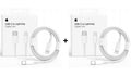 2x Original Apple Lightning zu USB-C Ladekabel 1m für iPhone 5 6 7 8 X XR XS SE