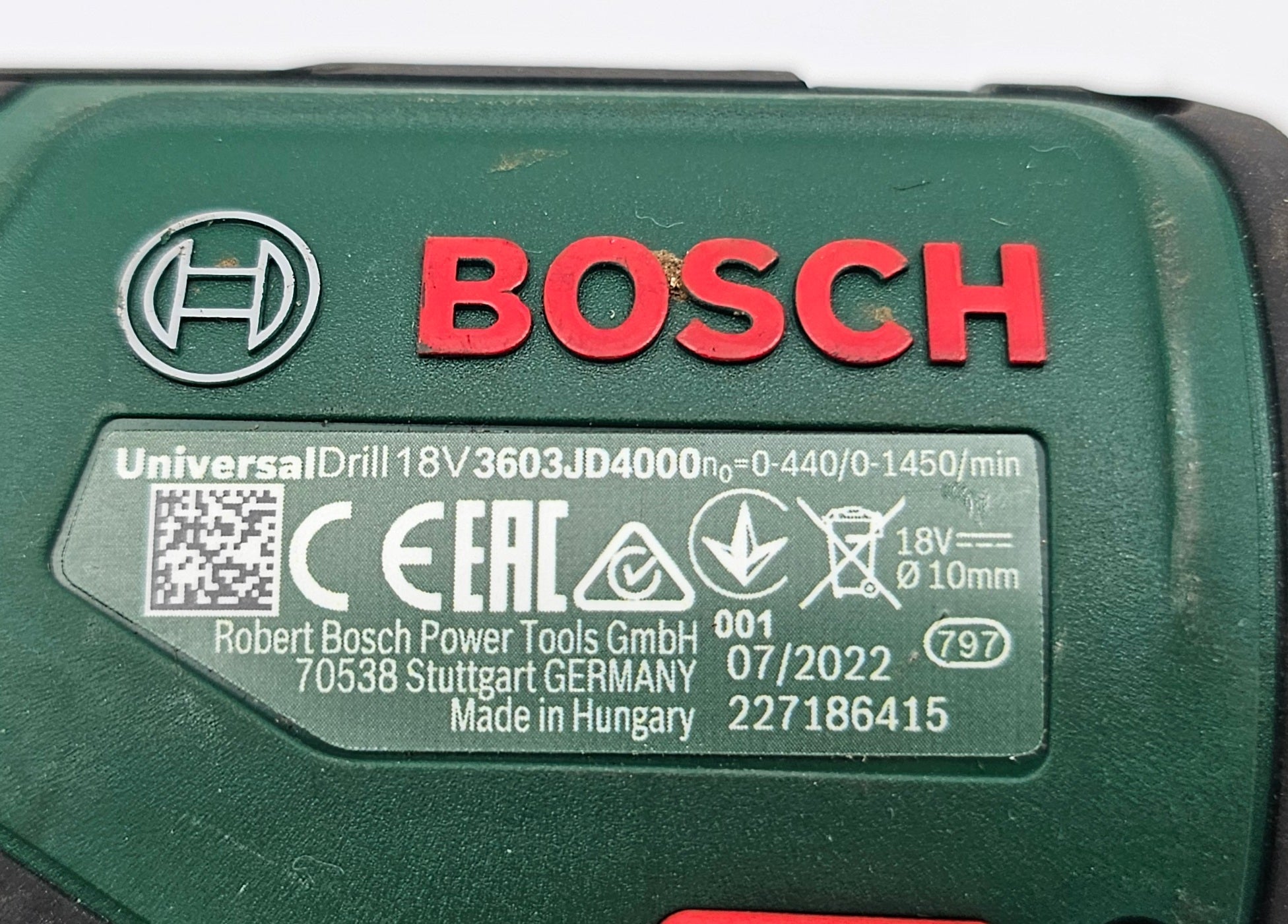 Bosch UniversalDrill 18V Akku-Bohrschrauber - B-Ware / 2. Wahl