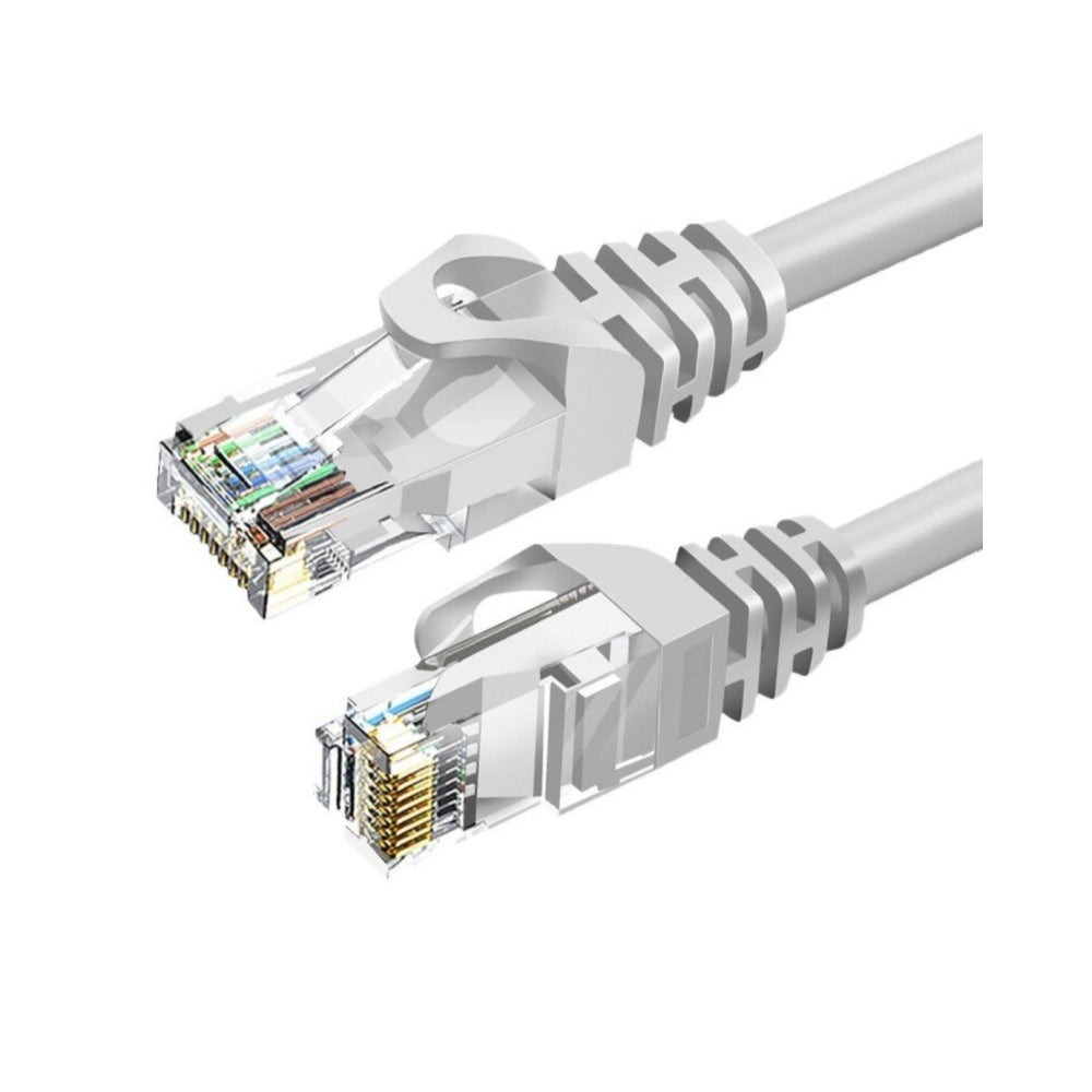 CAT6 Kabel S / FTP Patchkabel RJ45 DSL LAN Netzwerk Ethernet Kabel grau 1m- 15m
