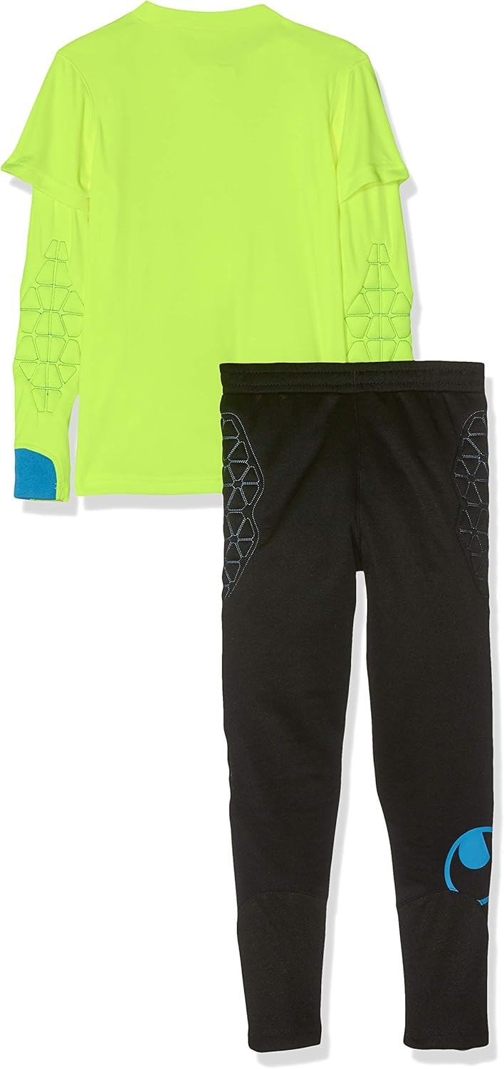 Original Uhlsport Torwart-Set Kinder Fußball Torwarttrikot G:116–152 Gelb / Blau