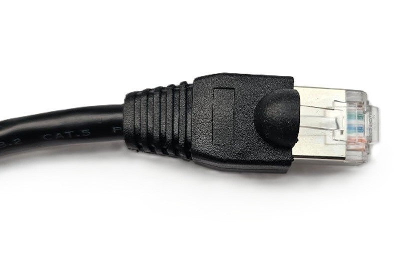 Netzwerk Ethernet Kabel 90°Links Winkel 80cm CAT6 S / FTP Patchkabel RJ45 DSL LAN