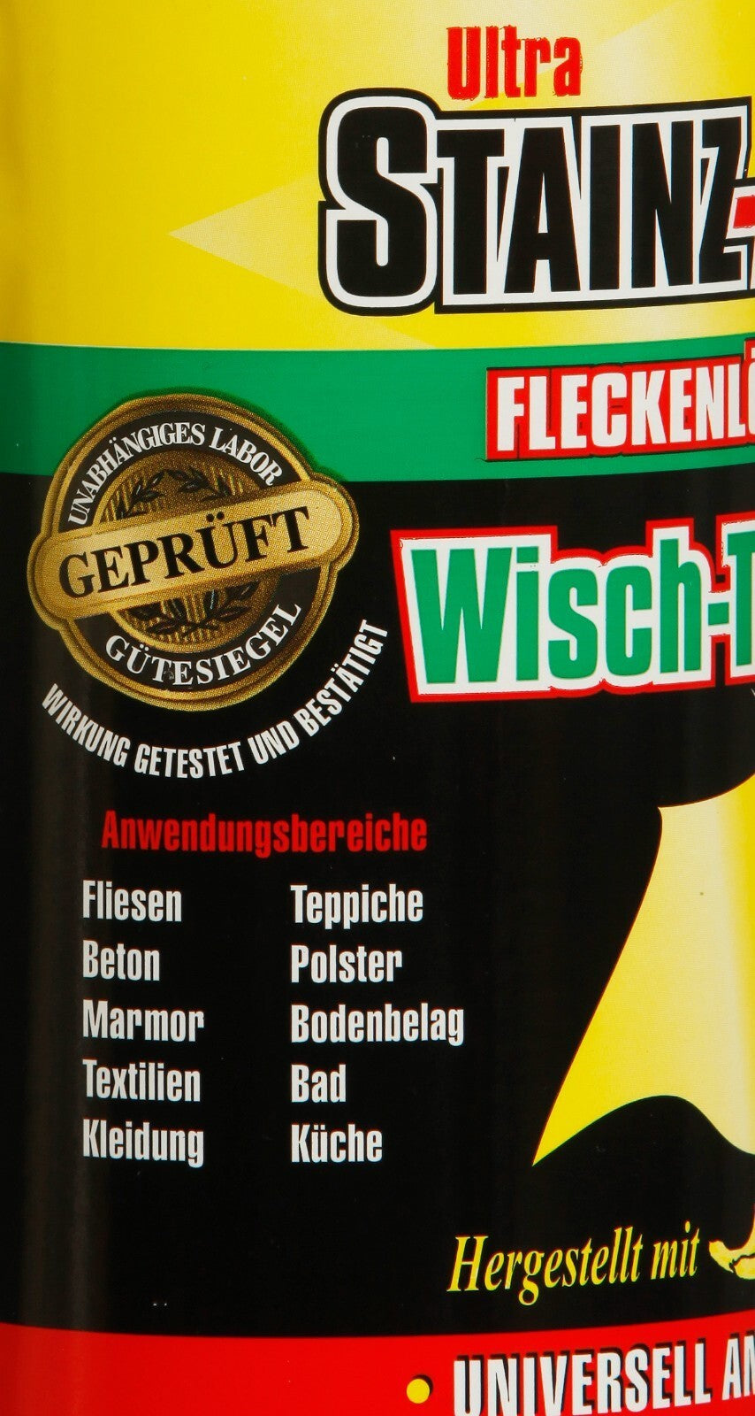 Ultra Fleckentferner Konzentrat+Wisch-Tücher für Teppich Kleidung Polster Stoffe