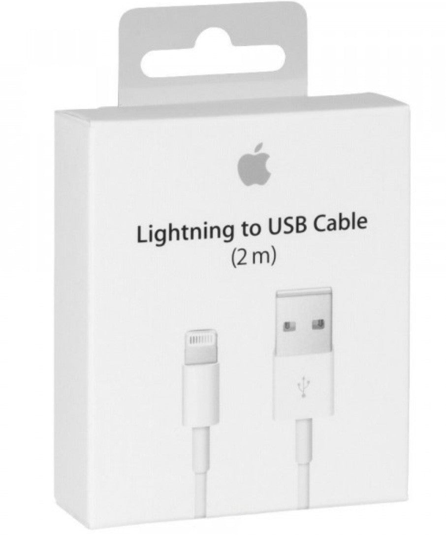2x Original Apple USB Lightning Ladekabel 2m iPhone iPhone 5 6 7 8 X XR XS SE