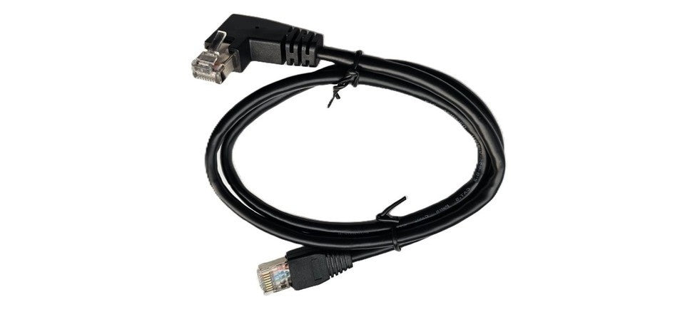 Netzwerk Ethernet Kabel 90°Links Winkel 80cm CAT6 S / FTP Patchkabel RJ45 DSL LAN