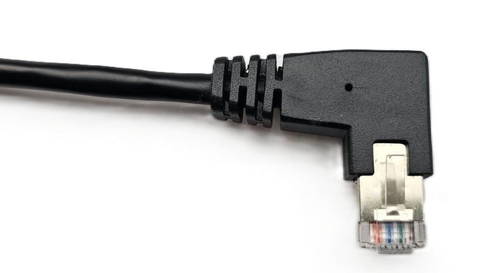 Netzwerk Ethernet Kabel 90°Rechts Winkel 80cm CAT6 S / FTP Patchkabel RJ45 DSL LAN
