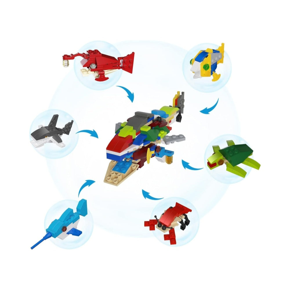 12x Meerestiere Überraschungseier Bausteine Spielzeug Set Kinder Ostergeschenk