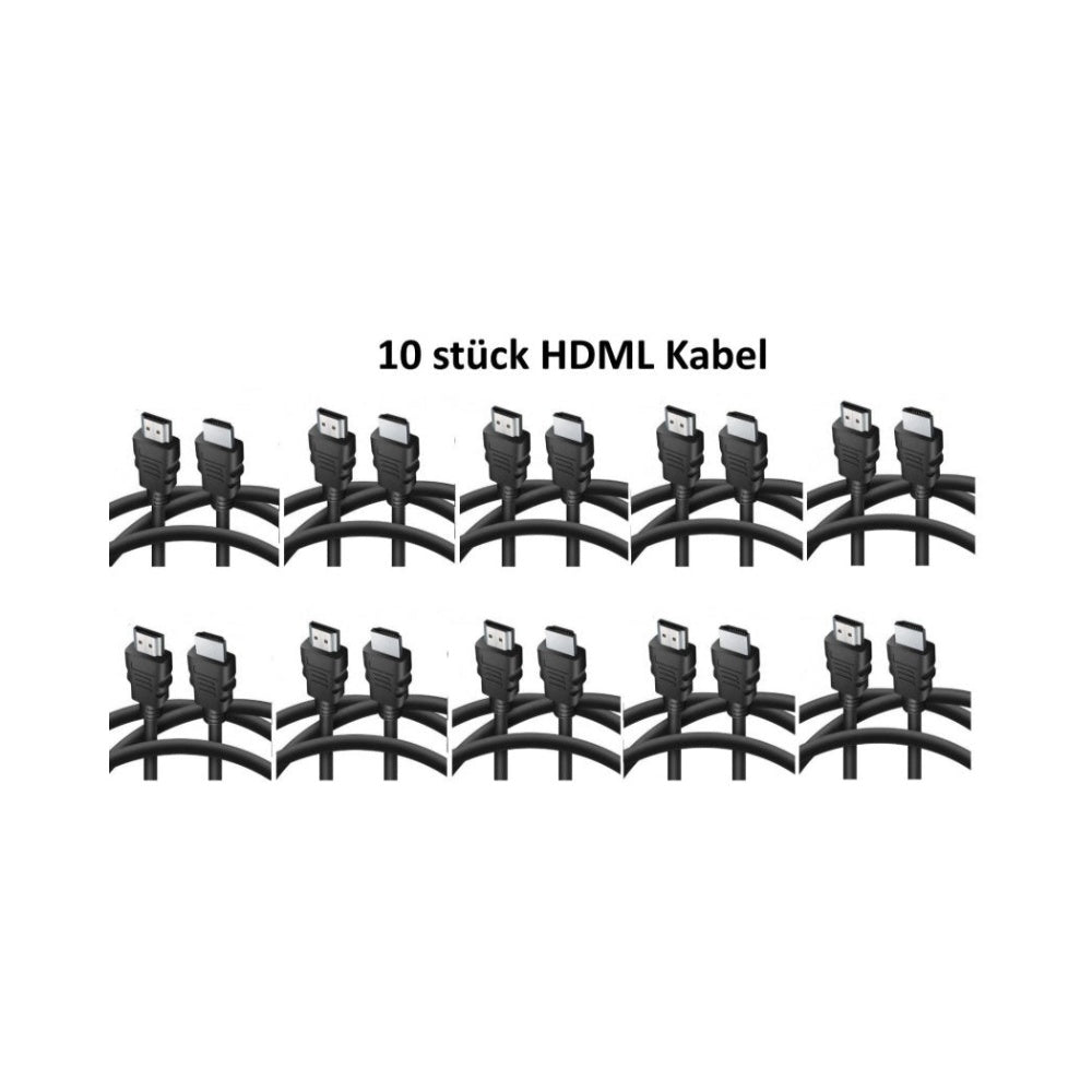 10 x HDMI Kabel 1,8m HighSpeed Ethernet 4K FullHD HDR 3D für TV PC BEAMER Laptop