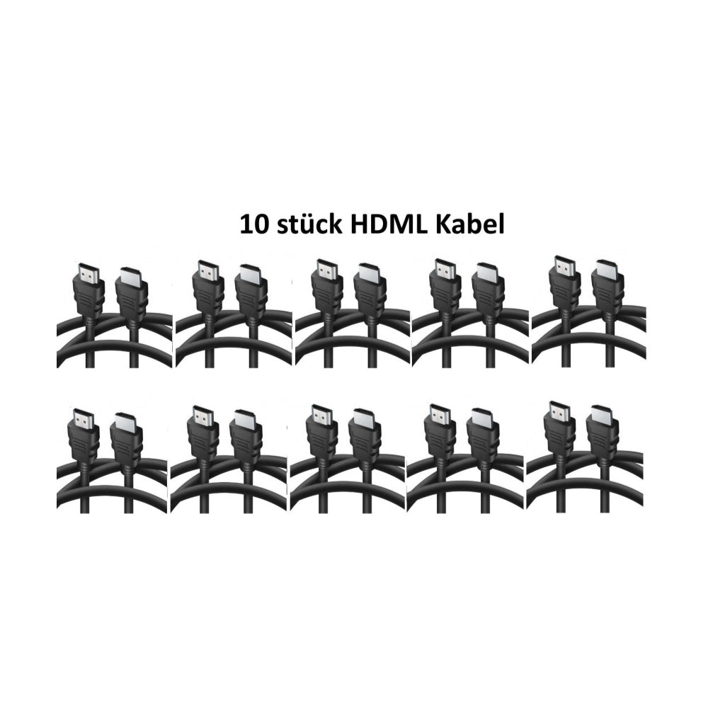 10 x HDMI Kabel 1,8m HighSpeed Ethernet 4K FullHD HDR 3D für TV PC BEAMER Laptop